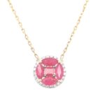 NDR0000268001 Ruby Diamond Necklace