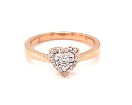 RGWY09022013R 18K Rose Gold Diamond Ring