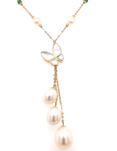 SES183383 18K Gold Pearl Necklace