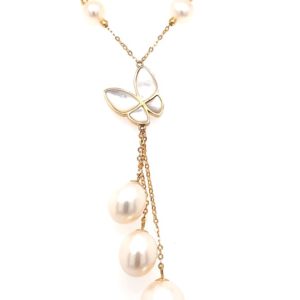 SES183383 18K Gold Pearl Necklace