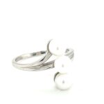 PRGDIA-1 18K White Gold Pearl Ring