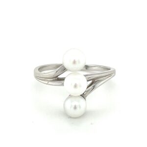 PRGDIA-1 18K White Gold Pearl Ring