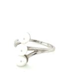 PRGDIA-1 18K White Gold Pearl Ring
