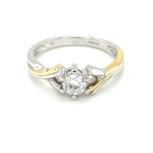 RBKW39402 18K Two-tone Diamond Ring G.3.59 grms