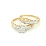 448303 18K Yellow Gold Diamond Twin Ring