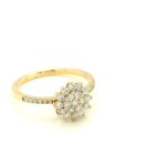 Flwr-RG002 18K Yellow Gold Rositas Diamond Ring