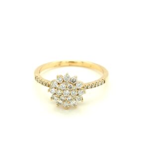 Flwr-RG002 18K Yellow Gold Rositas Diamond Ring