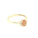 RSD003790001 18K Yellow Sapphire Diamond Ring