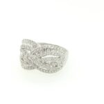 417625 18K White Gold Diamond Ring