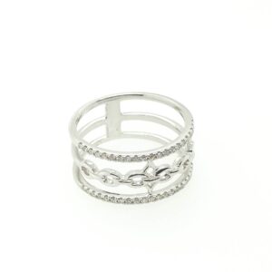 459374 18K White Gold Diamond Ring