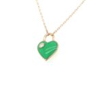 C105265-2 18K Rose Gold Heart Pendant with chain