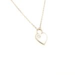 C105273-2 18K Rose Gold Heart Pendant with chain