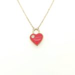 C105273-2 18K Yellow Gold Heart Pendant with chain