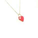 C105273-2 18K Yellow Gold Heart Pendant with chain