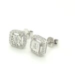 ER0501297 18K White Gold Diamond Earring