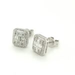 ER0501973 18K White Gold Diamond Earring