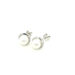 ER0505841 18K White Gold Pearl Earring