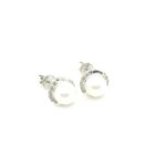ER0505841 18K White Gold Pearl Earring
