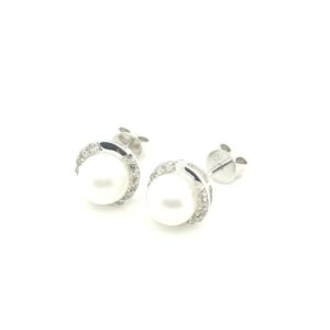 ER0505841 18K White Gold Pearl Earring