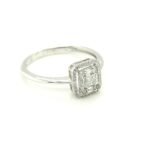 RN0739111 18K White Gold Diamond Ring