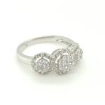 RO0417573 18K White Gold Diamond Ring