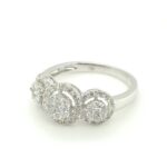 RO0417573 18K White Gold Diamond Ring