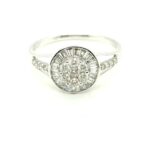 RO0417662 18K White Gold Diamond Ring