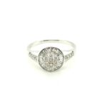 RO0417662 18K White Gold Diamond Ring